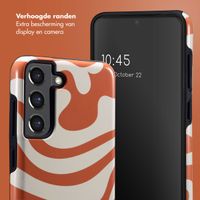 Selencia Vivid Backcover Samsung Galaxy S21 FE - Dream Swirl Orange