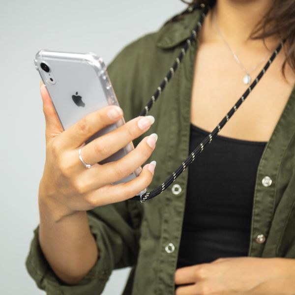 imoshion Backcover met koord Google Pixel 6a - Zwart / Goud