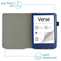 imoshion Vegan Leather Bookcase Pocketbook Verse / Verse Pro / Verse Pro Color / Vivlio Light / Light HD - Donkerblauw
