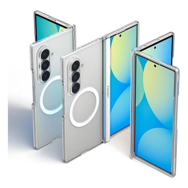 Spigen Ultra Hybrid Pro MagFit Backcover Samsung Galaxy Z Fold 8 - Clear / White