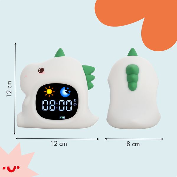 imoshion Kids Slaaptrainer - Nachtlampje met Speaker - Kinderwekker - Dino