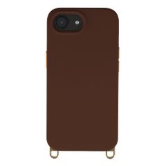 Selencia Rivièra MagSafe Backcover met afneembare haakjes Apple iPhone 17e / 16e - Choco Brown