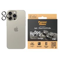 PanzerGlass Camera Protector Hoop Optic Rings iPhone 15 Pro / 15 Pro Max - Natural Titanium