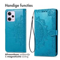 imoshion Mandala Bookcase Xiaomi Redmi Note 12 Pro (5G) - Turquoise