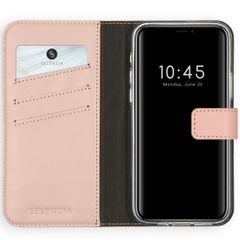 Selencia Echt Leren Bookcase Apple iPhone 12 (Pro) - Dusty Pink