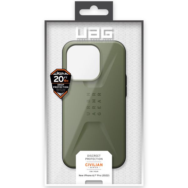 UAG Civilian Backcover MagSafe iPhone 14 Pro - Olive