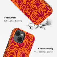 Selencia Vivid Tough Backcover met MagSafe iPhone 14 - Tropical Vibes Apricot