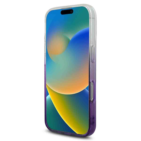 Guess MagSafe IML Glitter Gradient Case Apple iPhone 16 Pro - Purple