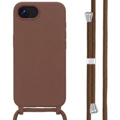 imoshion Siliconen hoesje met koord Apple iPhone 17e / 16e - Bruin