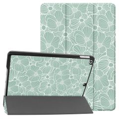imoshion Design Trifold Bookcase Apple iPad 9 (2021) 10.2 inch / iPad 8 (2020) 10.2 inch / iPad 7 (2019) 10.2 inch - Botanica