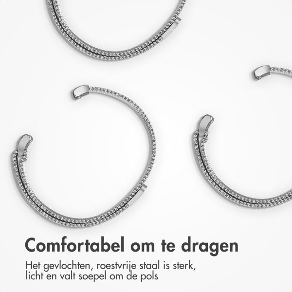 imoshion Milanees magnetisch bandje Samsung Galaxy Watch 8 (40/44mm) / Classic (46mm) - Zilver