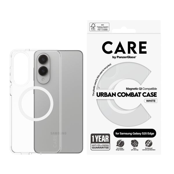 CARE by PanzerGlass Urban Combat Case Samsung Galaxy S25 Edge - Transparant