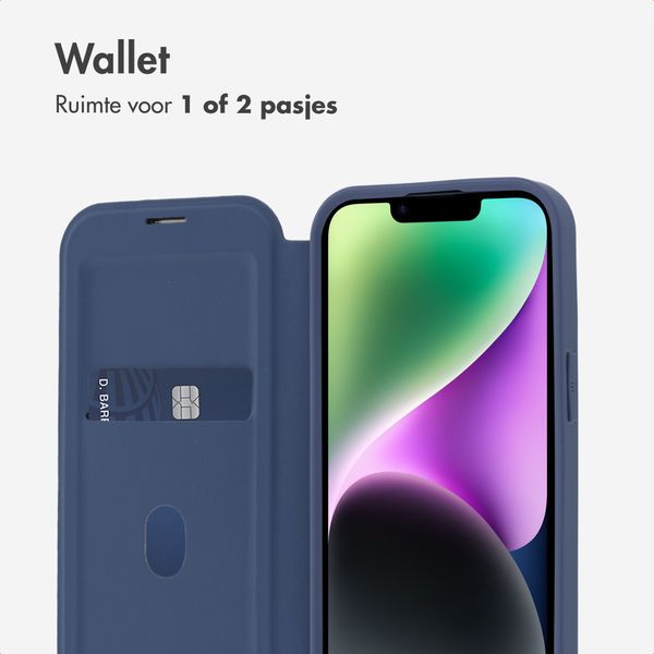 imoshion Transparante Bookcase met MagSafe Apple iPhone 14 / 13 - Blauw