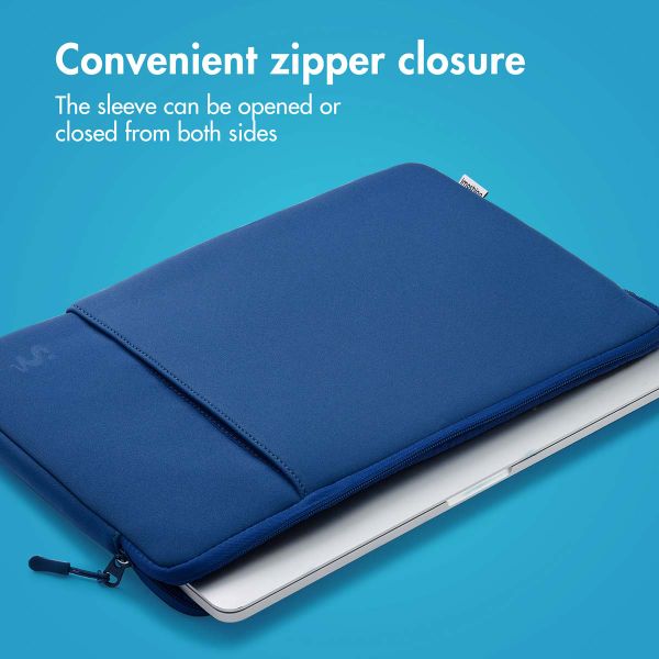 imoshion Laptop sleeve with storage pocket 13 inch - Cobalt Blue