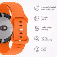 imoshion Siliconen⁺ bandje Google Pixel Watch 3 / 4 (45 mm) - Maat L - Oranje