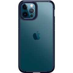 Spigen Ultra Hybrid Backcover Apple iPhone 12 (Pro) - Donkerblauw