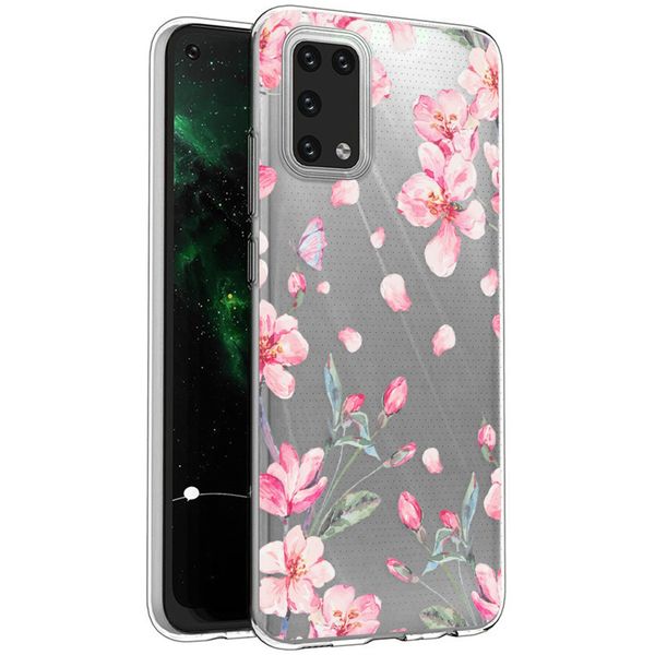 imoshion Design hoesje Samsung Galaxy A02s - Bloem - Roze