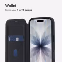 imoshion Transparante Bookcase met MagSafe Apple iPhone 17 - Zwart