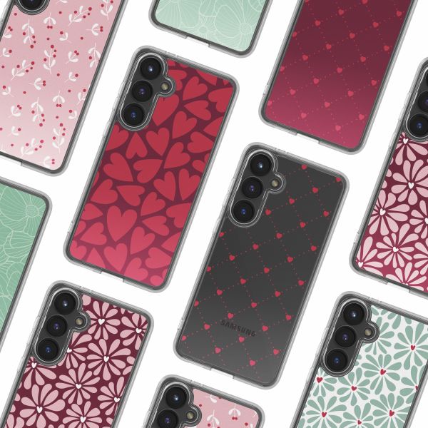 imoshion Design hoesje Samsung Galaxy S24 FE - Hearty Coral Dust