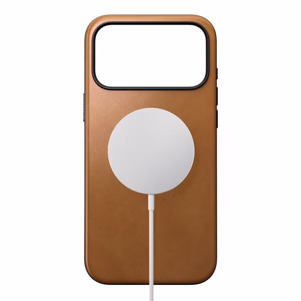 Nomad Modern Leather Case met MagSafe Apple iPhone 17 Pro Max - English Tan