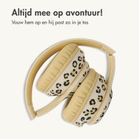 imoshion Special Edition - Draadloze Kinderkoptelefoon met Panterprint LED Light - Decibelbegrenzer - Met AUX kabel - Leopard