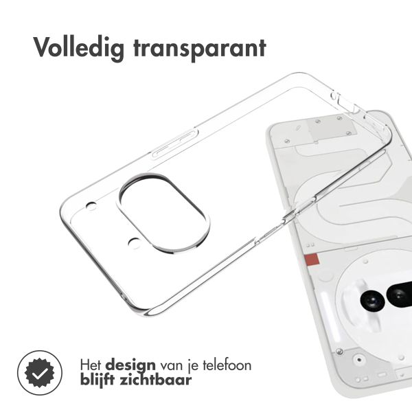 Accezz Clear Backcover Nothing Phone (3a) - Transparant