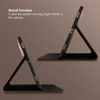 Selencia Riva Bookcase Samsung Galaxy Tab S11 - Mocha Brown