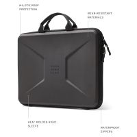 UAG Civilian Shock Laptop Hoes met Handvat 16 inch - Large - Zwart