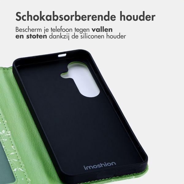 imoshion Design Bookcase Samsung Galaxy S25 - Green Flowers