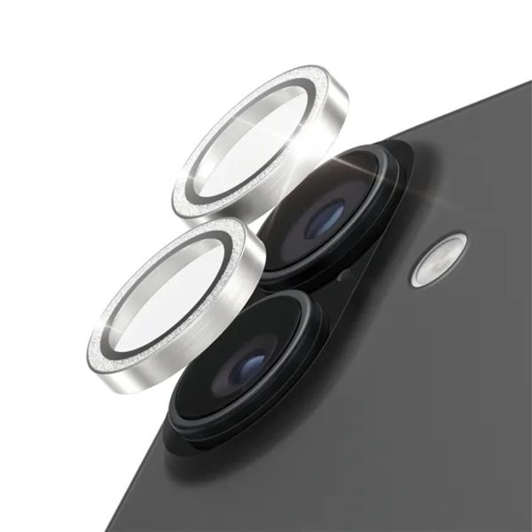 PanzerGlass Camera Protector Hoops Optic Rings voor de Apple iPhone 17 - Glitter Zilver