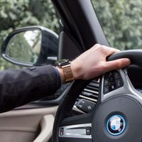 imoshion Magnetisch lederen bandje Apple Watch Series 1 - 11 / SE / Ultra (44/45/46/49 mm) - Bruin