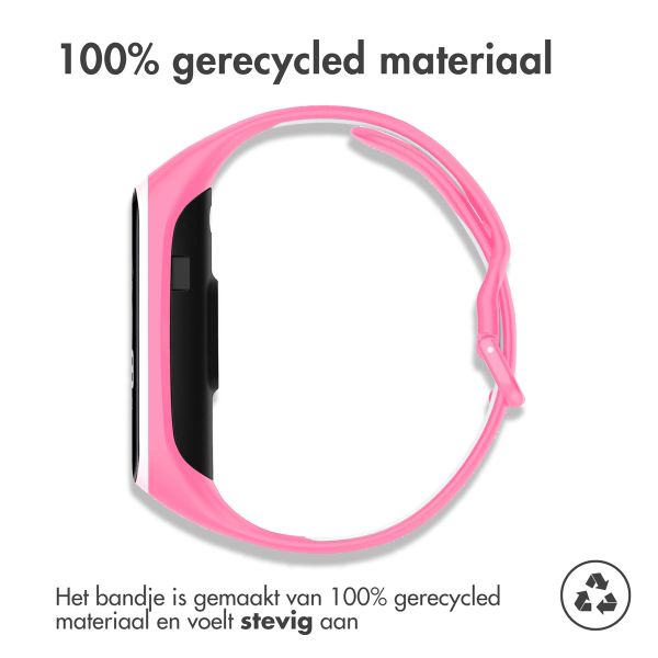 imoshion Siliconen sport bandje Samsung Galaxy Fit 2 - Roze / Wit