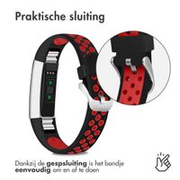 imoshion Siliconen sport bandje Fitbit Alta (HR) - Zwart/Rood