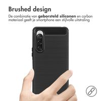 imoshion Brushed Backcover Sony Xperia 10 V - Zwart