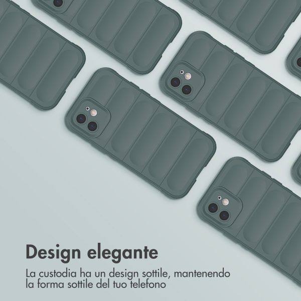 imoshion EasyGrip Backcover Apple iPhone 12 - Donkergroen