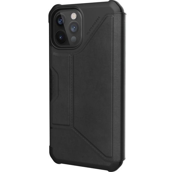 UAG Metropolis Bookcase iPhone 12 Pro Max - Leather Black