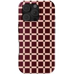 Selencia Vivid Backcover Apple iPhone 16 Pro - Check This Burgundy