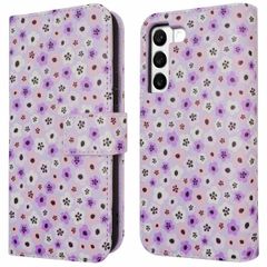 imoshion Design Bookcase Samsung Galaxy S22 - Purple Flowers