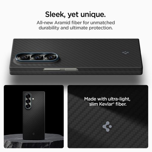 Spigen AirSkin Backcover Samsung Galaxy Z Fold 7 - Aramid Black