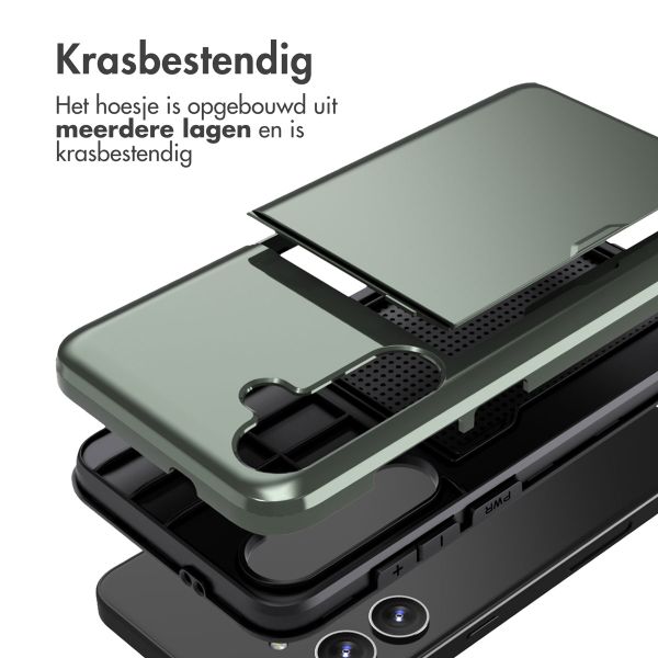 imoshion Backcover met pasjeshouder Samsung Galaxy S24 Plus - Donkergroen