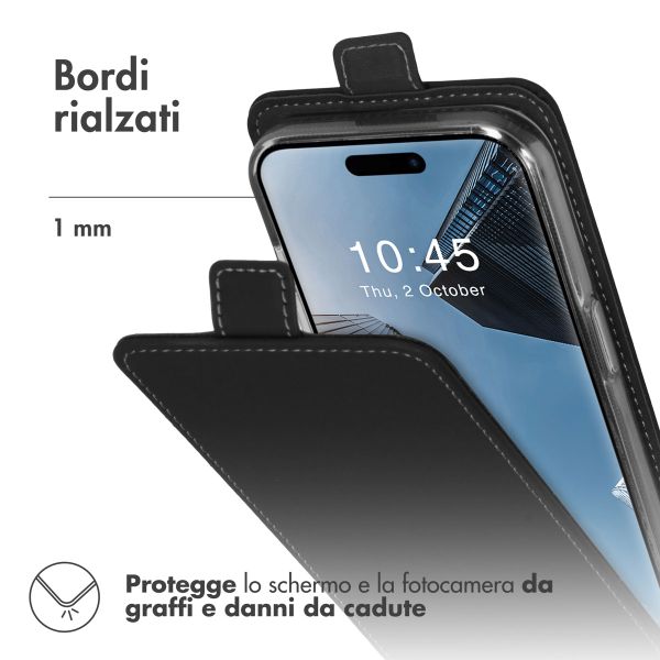 Accezz Flipcase Apple iPhone 15 Pro - Zwart