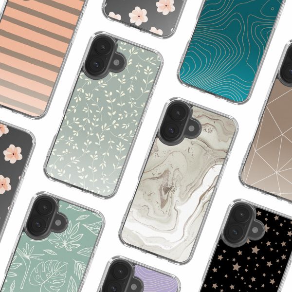 imoshion Design hoesje Apple iPhone 17 - Smoke Green Flowers