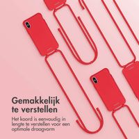 imoshion Color Backcover met afneembaar koord iPhone X / Xs - Rood