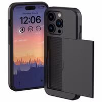 imoshion Backcover met pasjeshouder Apple iPhone 15 Pro - Zwart