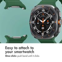 imoshion Ocean Silicone Band Samsung Galaxy Watch Ultra 2 (2026) / Ultra (2024/2025) - Dark Green