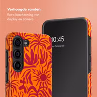 Selencia Vivid Tough Backcover Samsung Galaxy S23 - Tropical Vibes Apricot