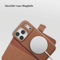 Selencia Olyn Uitneembare Bookcase met MagSafe Apple iPhone 17 Pro - Bruin