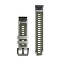 Garmin QuickFit® Siliconen bandje  - Garmin 22 mm aansluiting - Fog Gray / Moss