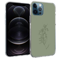 imoshion Design hoesje Apple iPhone 12 (Pro) - Floral Green
