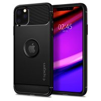 Spigen Rugged Armor Backcover iPhone 11 Pro Max - Zwart